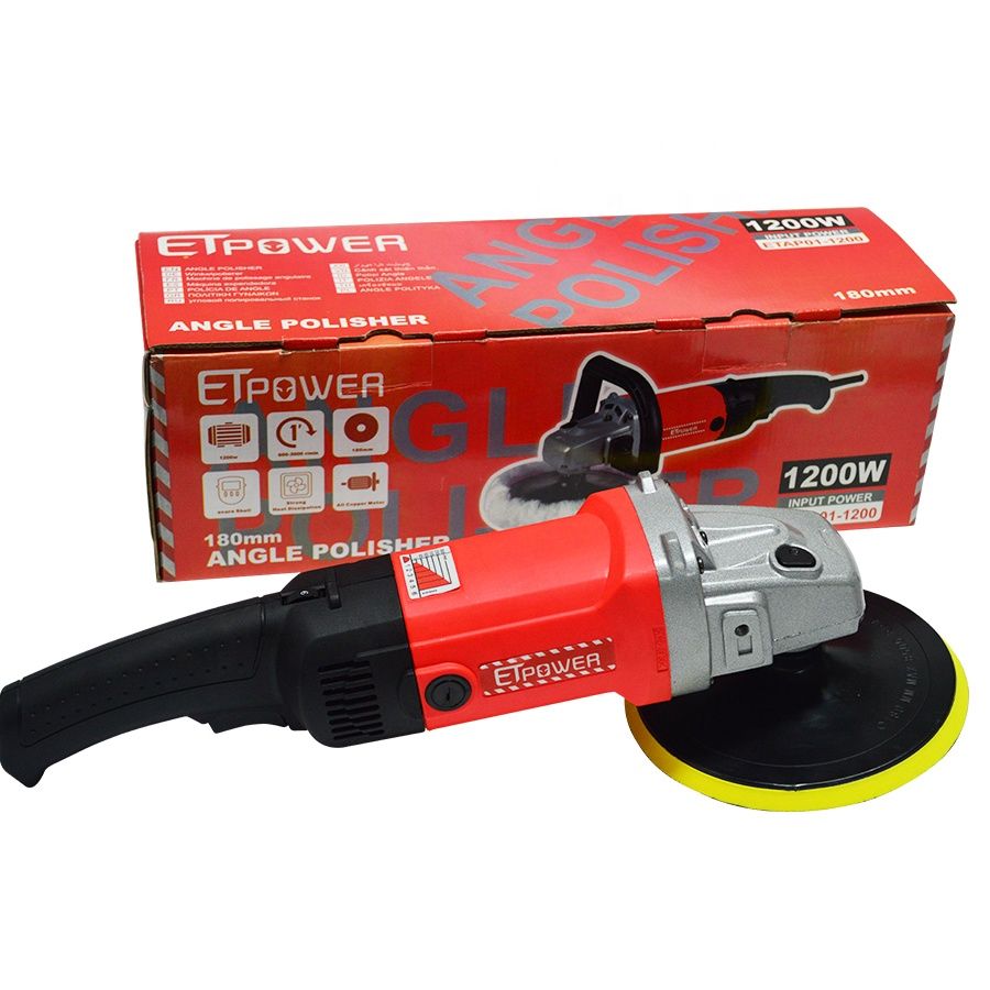 7&prime; &prime; Rotary Car Buffer Polisher Waxer 1200W Variable Speed Detachable Handle Angle Polisher
