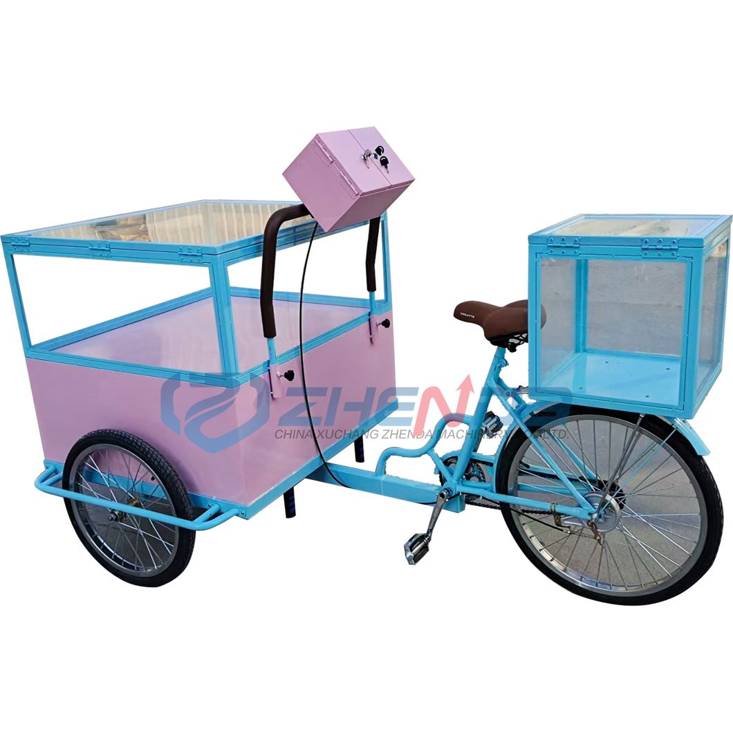 Zhenda High Quality Factory Outlet Classic Fashion Dining Cart/Ice Cream Coffee Snack Cart