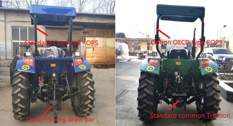 Factory Wholesale 40-55HP Small Farming Tractor Wheel Tractor Garden Tractor Mini Tractor Agricultural Tractors