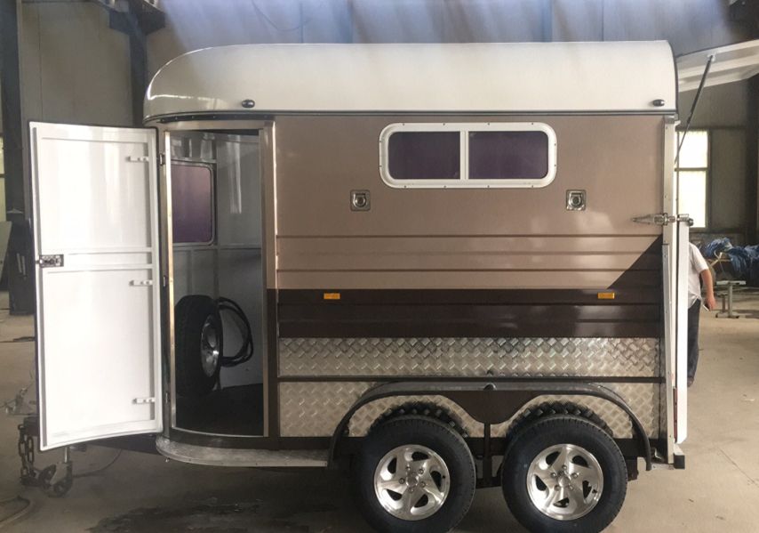Brake Tandem Double 2 Horse Trailer Deluxe Straight Load Float