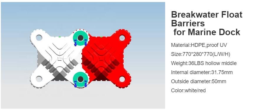 Floating Breakwater Wave Breaker Attenuator Sea Floating Barrier