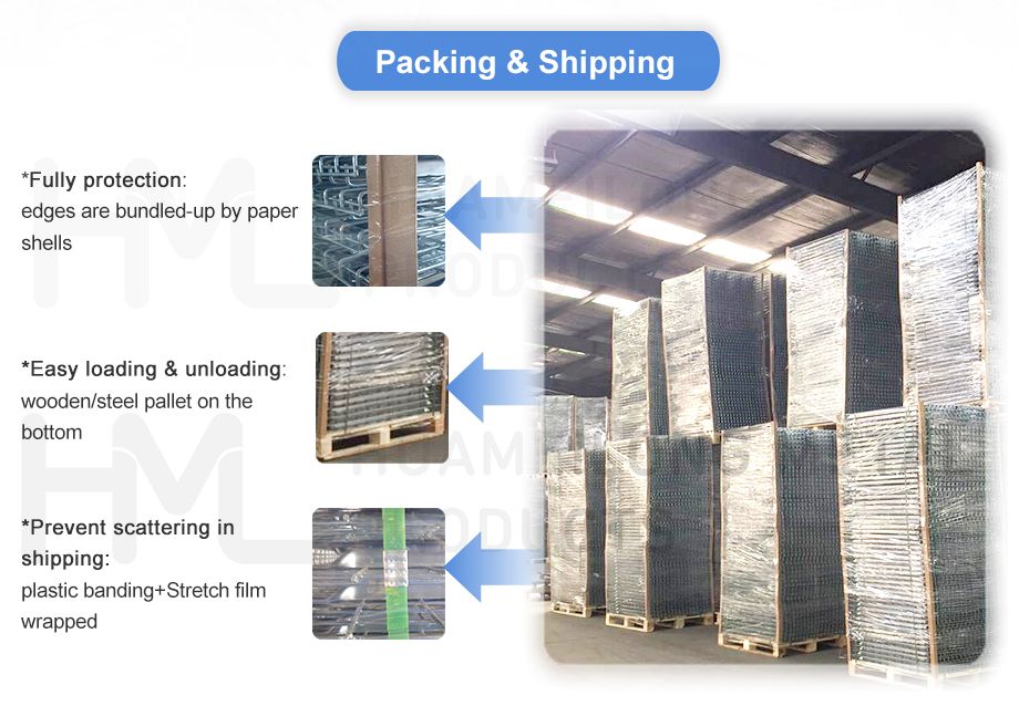 Standard Size Industrial Warehouse Wire Mesh Deck for Pallet Rack