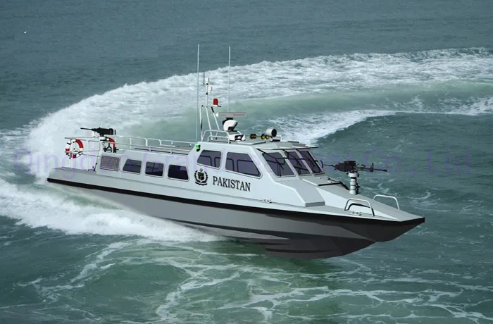 Chinese 42 Foot River Shallow Draught Patrol Machinegun Boat for Sale