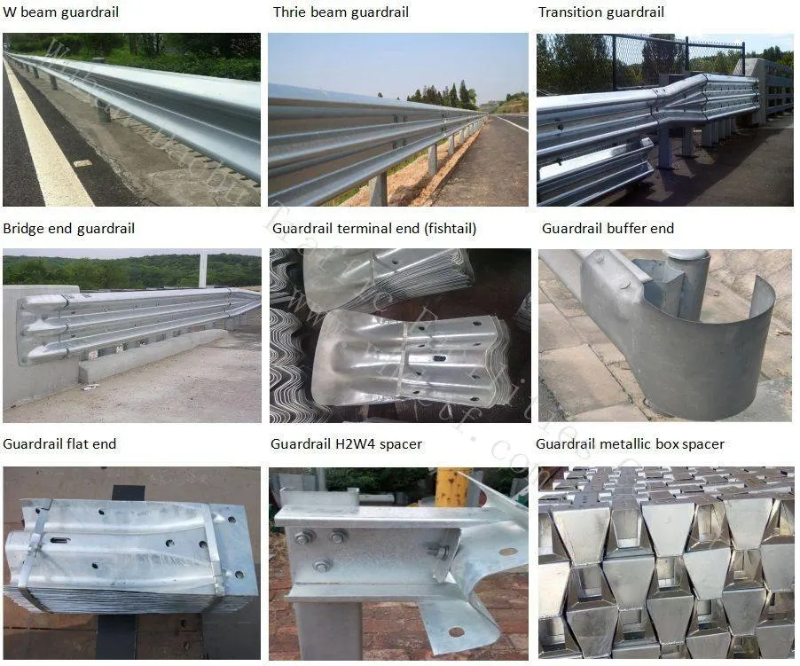 Steel Traffic Crash Thrie Beam Highway Guardrail