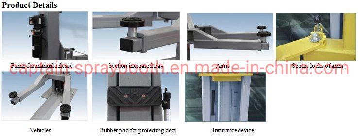 Ce Captain 3.5t Scissor Car Lift Underground Type