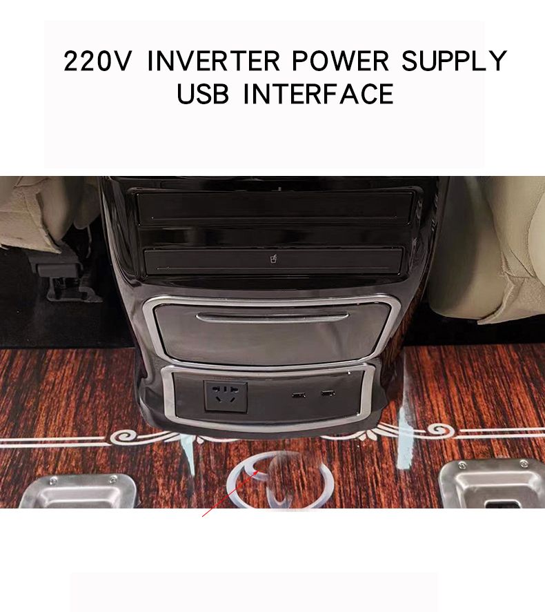 Car Center Console Multifunctional Armrest Box for Toyota Sienna 2022