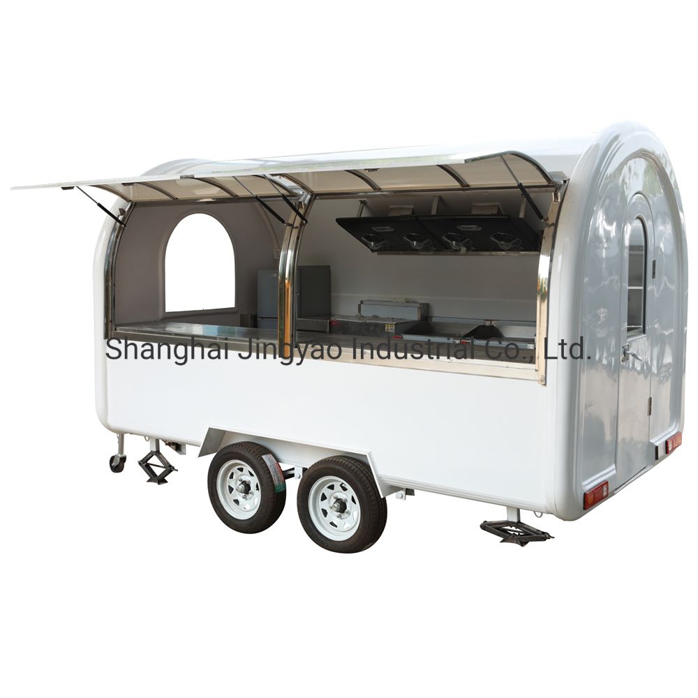 Australia Standard and Best Grade Double Axles Mobile Separate Window Food Truck Fast Food Truck Mobile Food Cart Trailer Hot Dog Vending Cart Ice Cream Push Ca
