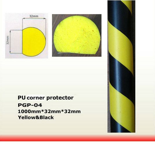 Installation Firmly Yellow/ Black PU Corner Protector Damper