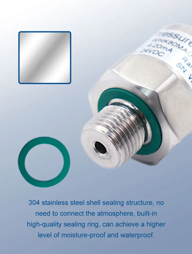 Wnk Low Cost Gauge Pressure Transmitter/Packed Cable Sensor