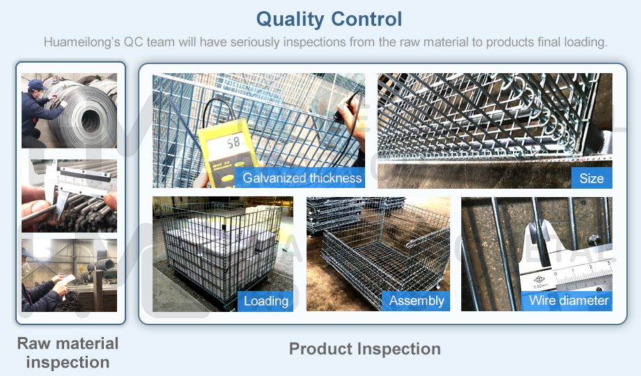 Rigid Strong Lockable Agricultural Cheap Palletized Wire Mesh Stillage Gitterbox