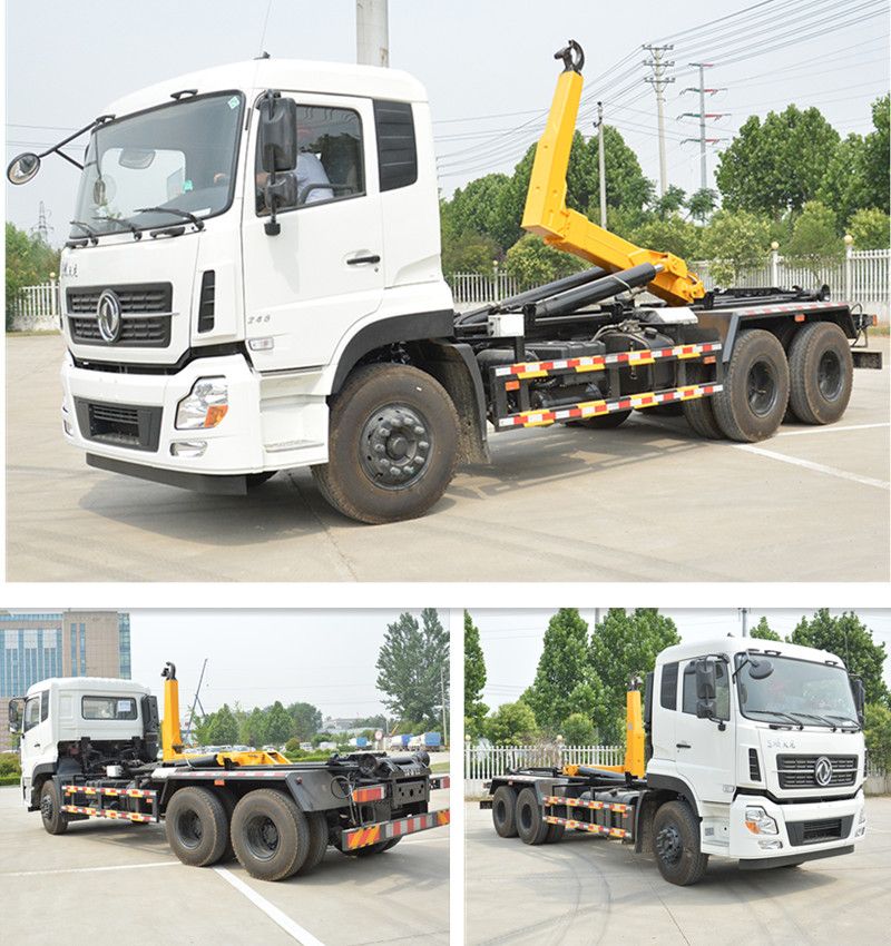 10 Wheels 16cbm 16tons 16 Cubic Meter Waste Dumping Hook Lift Dump Garbage Truck