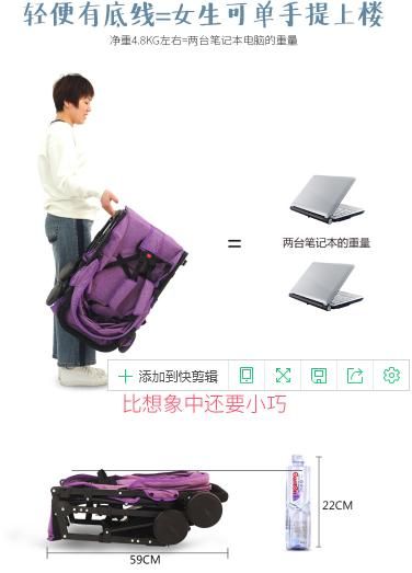 China Factory Multifunctional Lightweight Baby Pram 3 in 1 Baby Stroller