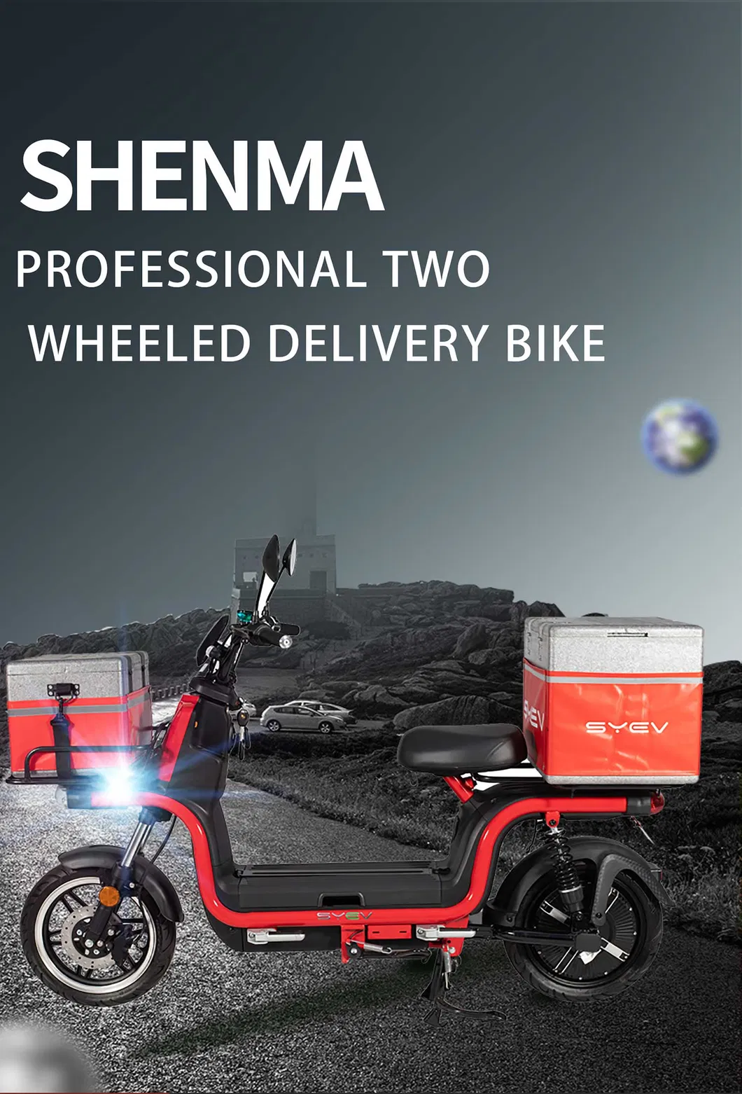 Shenyun Electric Fast Food Electric Delivery Scooter with EEC 45km/H 1200W Motor
