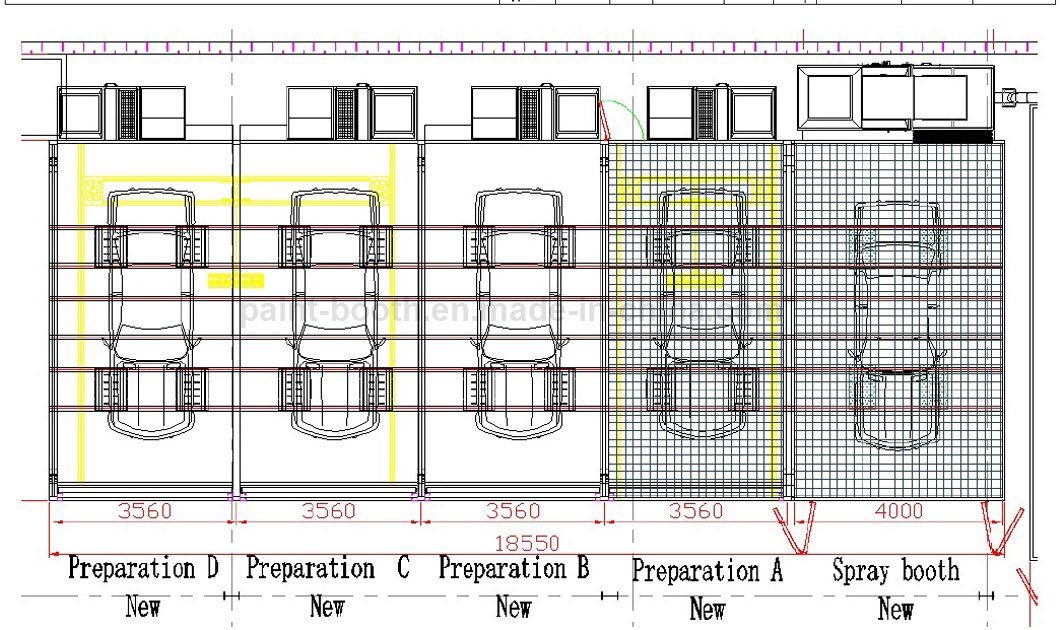 Infitech Multi-Preparation Workstations and Combined Spraying and Drying Rooms Efficeintly