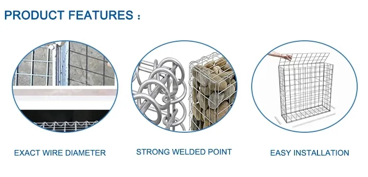 Welded Mesh Gabions for Architectural Wall Cladding/3mm*76mm*76mm Hot Dipped Galvanized Gabion Box