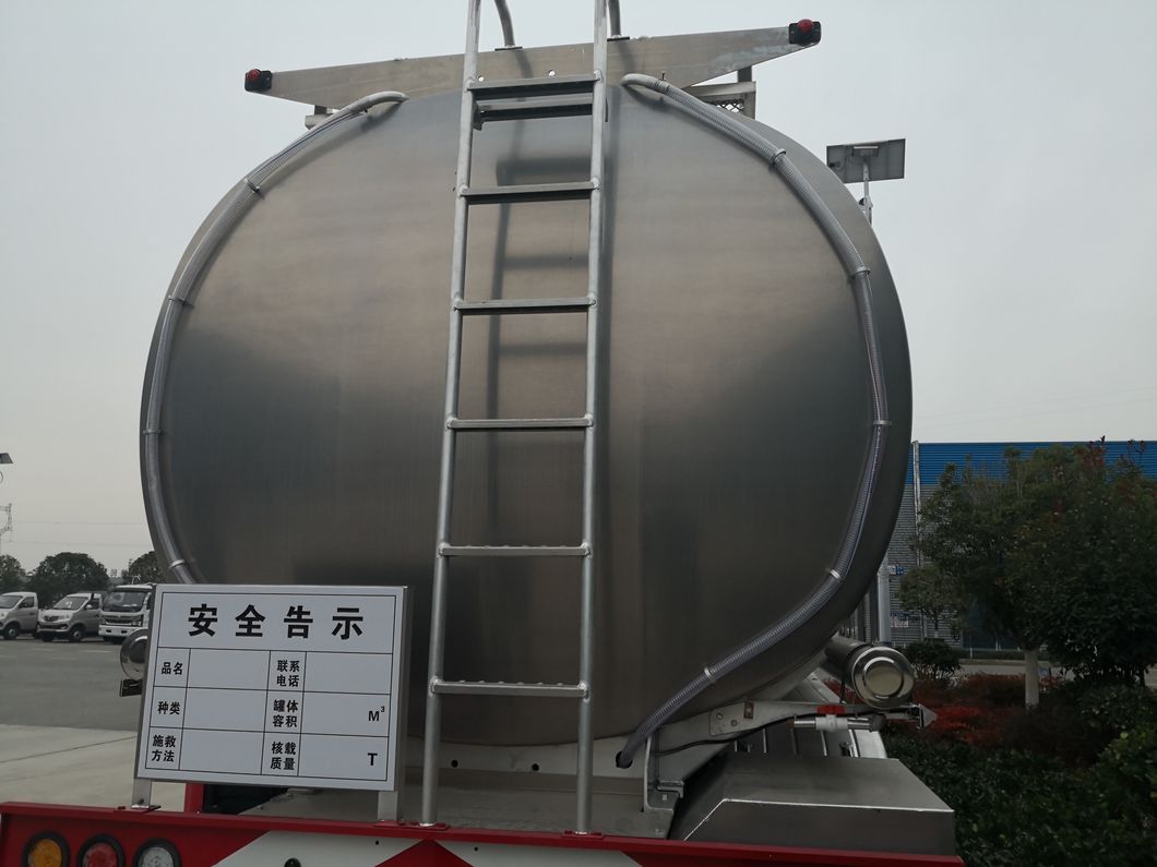 43cbm Cooking Oil Transport Trailer for Palm Oil Road Tanker