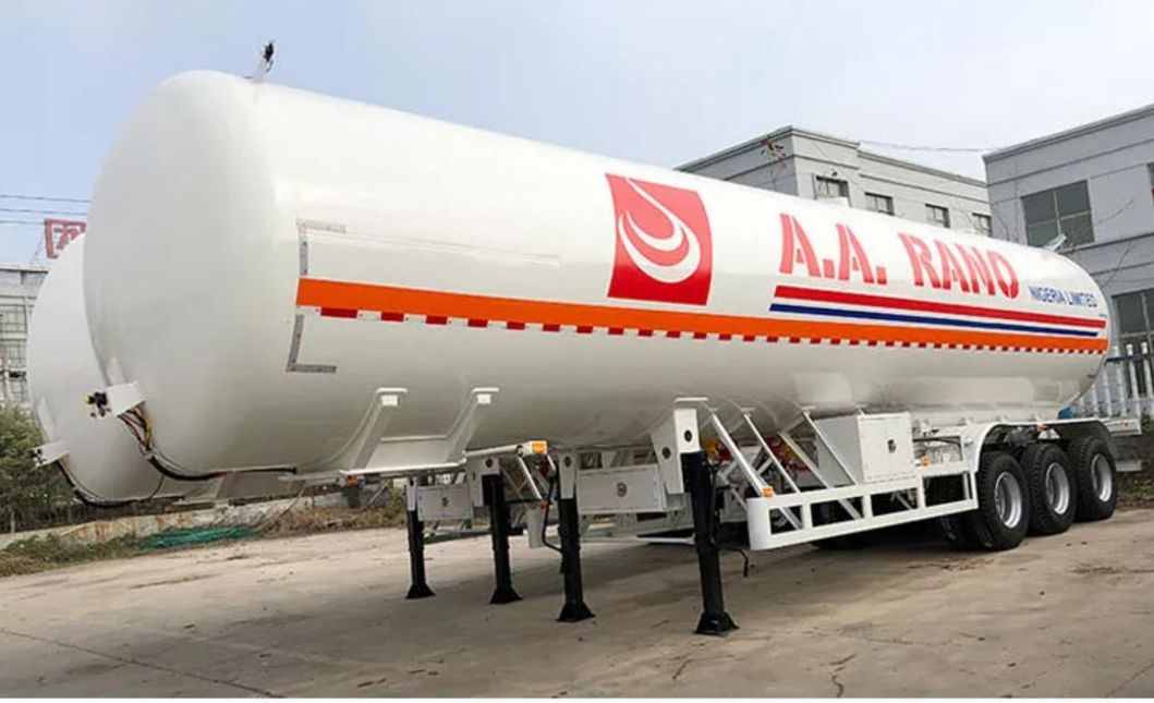 ASME 61 Cbm LPG Tanker Trailer Gas Propane Propylene Transport Tank Trailer
