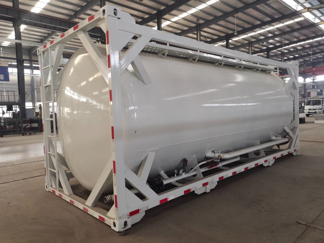 Chinese Factory 20 Feet Powder Transport Bulk Cement Tank Container