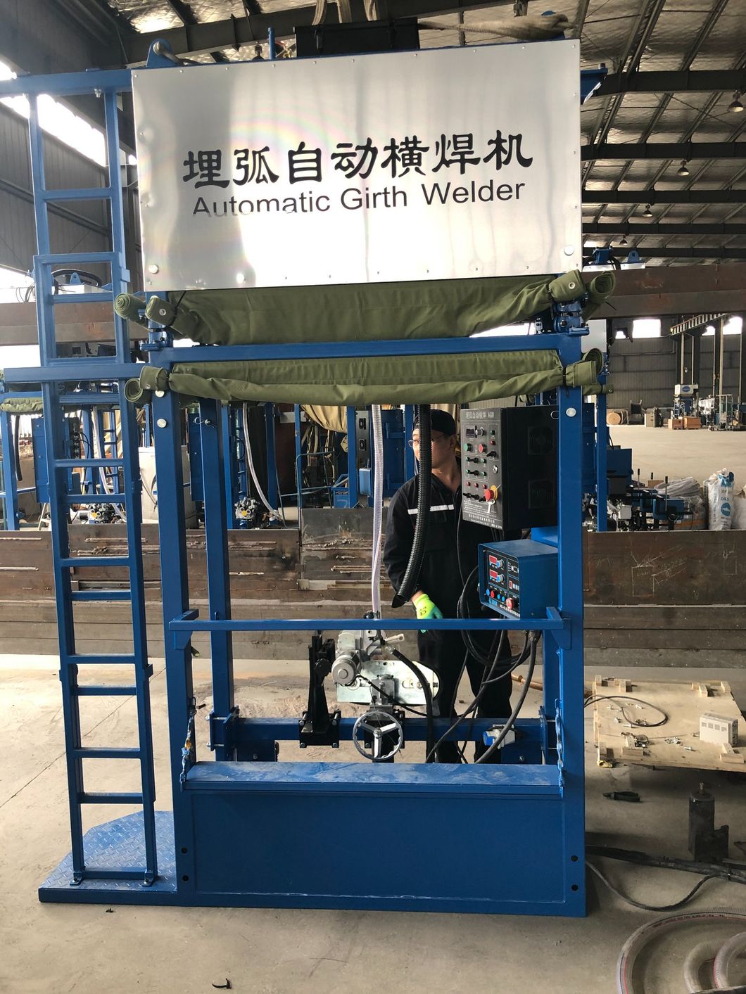 High Efficiency Double Side Horizontal Seam Tank Welding Machine for Agw Tank Welder for Tank Construction machinery