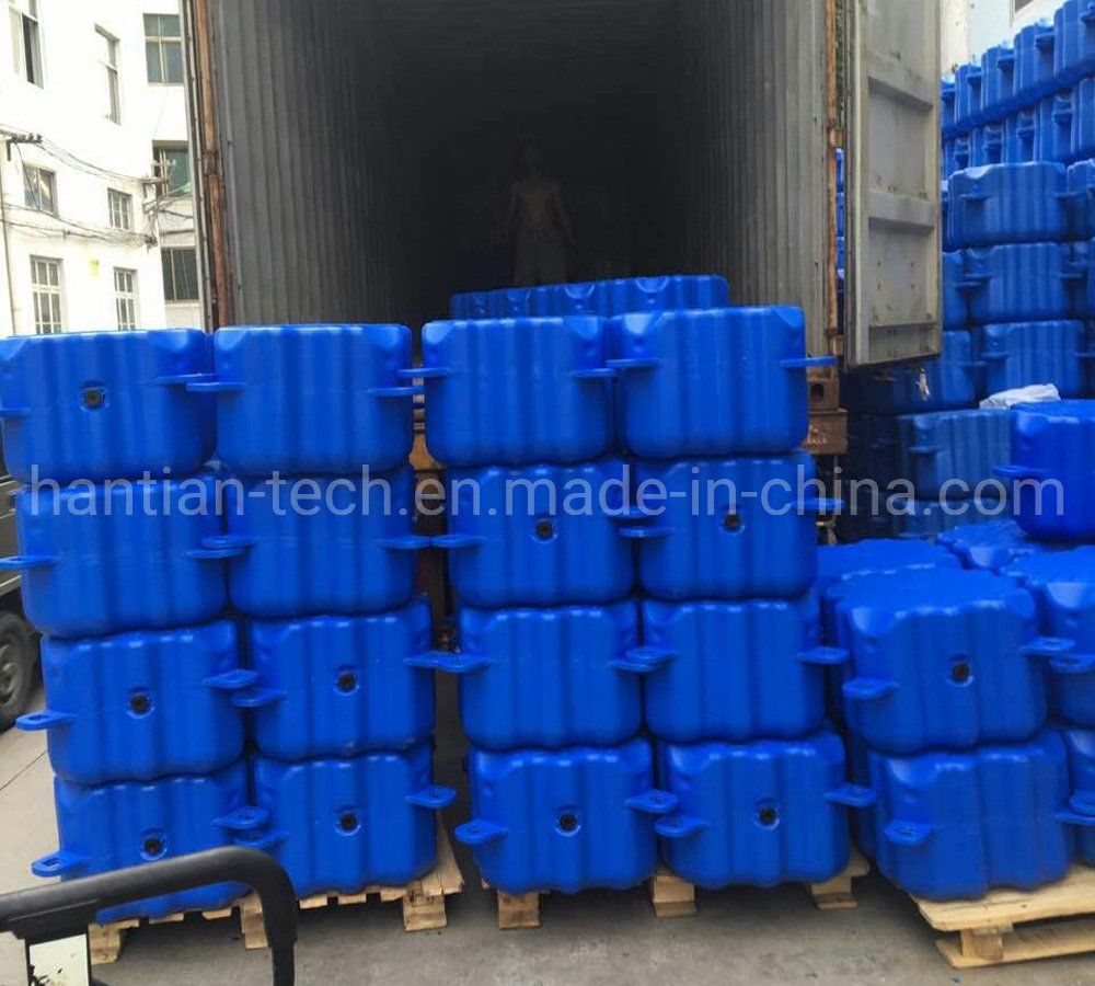 Modular Floating Dock and Fishing Farm HDPE Plastic Pontoon Floats