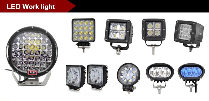 LED Truck Work Light DRL Amber 45W Square Rectangle 4X6 Automotive LED Headlights