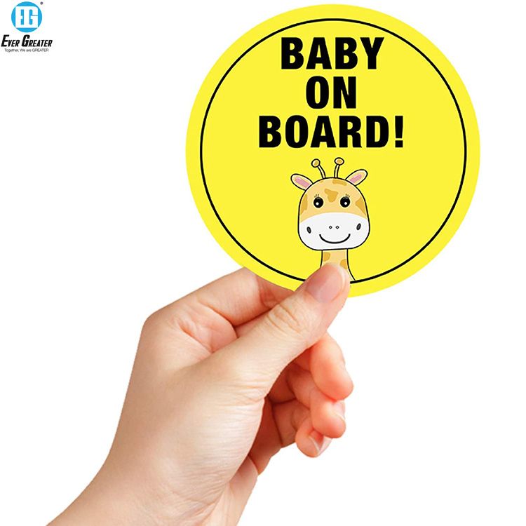 Anime Punk Baby on Board Sticker Refelctive