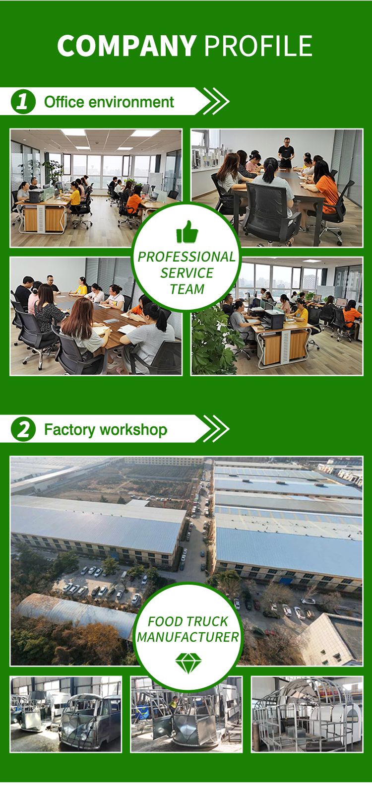 Factory Production Fully Equipped Enclosed Concession Mobile Food Trailer