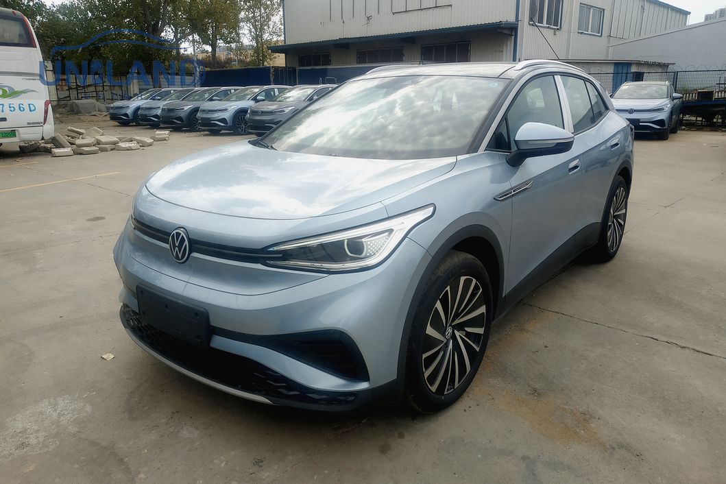 2023 Grey Sky Blue Color VW ID. 4X Pure+ New Electric Car 4X Motors Volks-Wagen ID4 ID. 4 PRO Prime Adult Vehicle Cars 2022