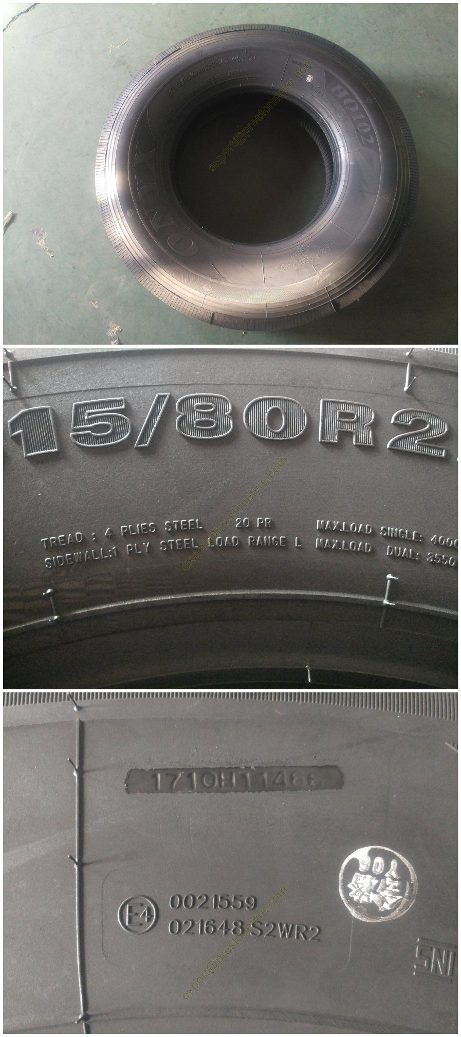 Onyx Ovation Sunfull Hifly Agate 1200r24 315/80r22.5 Ho322 Ho329 Ho302 Big Block Pattern Heavy Steel Truck Tyre