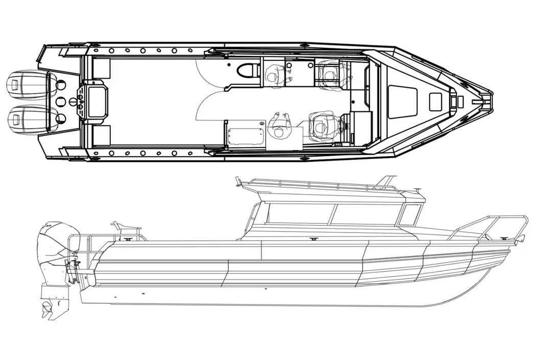 CE Certified 9m Aluminum Alloy Material Sports Entertainment Speed Offshore Fishing Boat