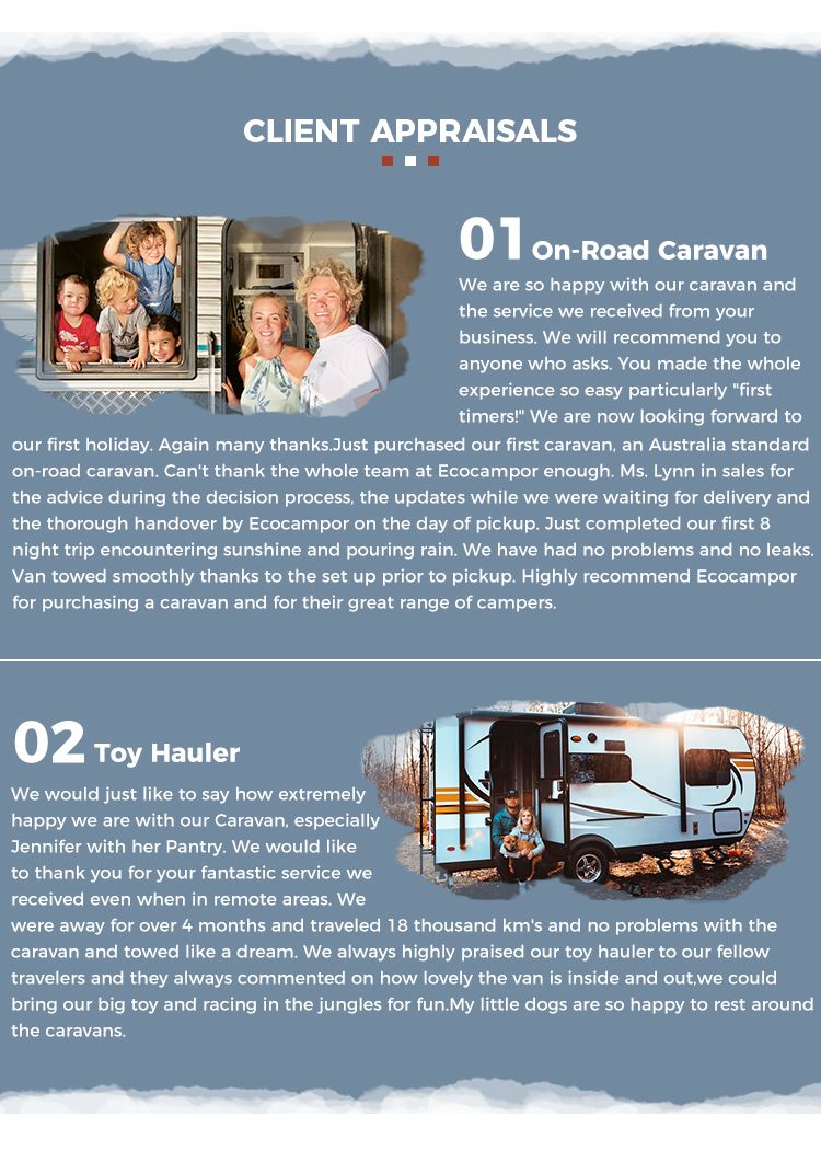Direct Selling Box Travel Trailer with Pop out Beds Tent Mobile Caravan Travel Trailer RV Made in China