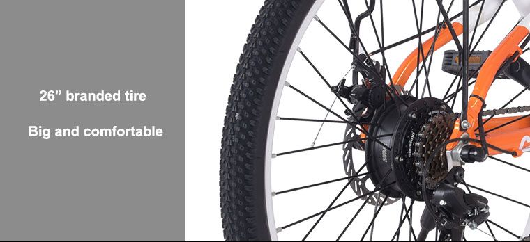 26inch Smart Cheap Folding Electric Charging Bikes with Snow Mountain