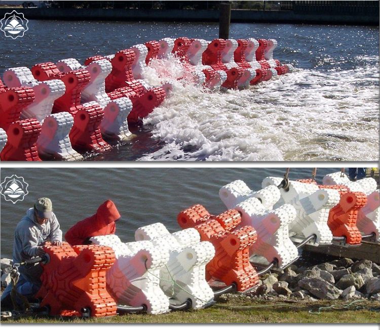 Plastic Floating Breakwater Wave Breakwater Plastic Floating Breaker Barrier