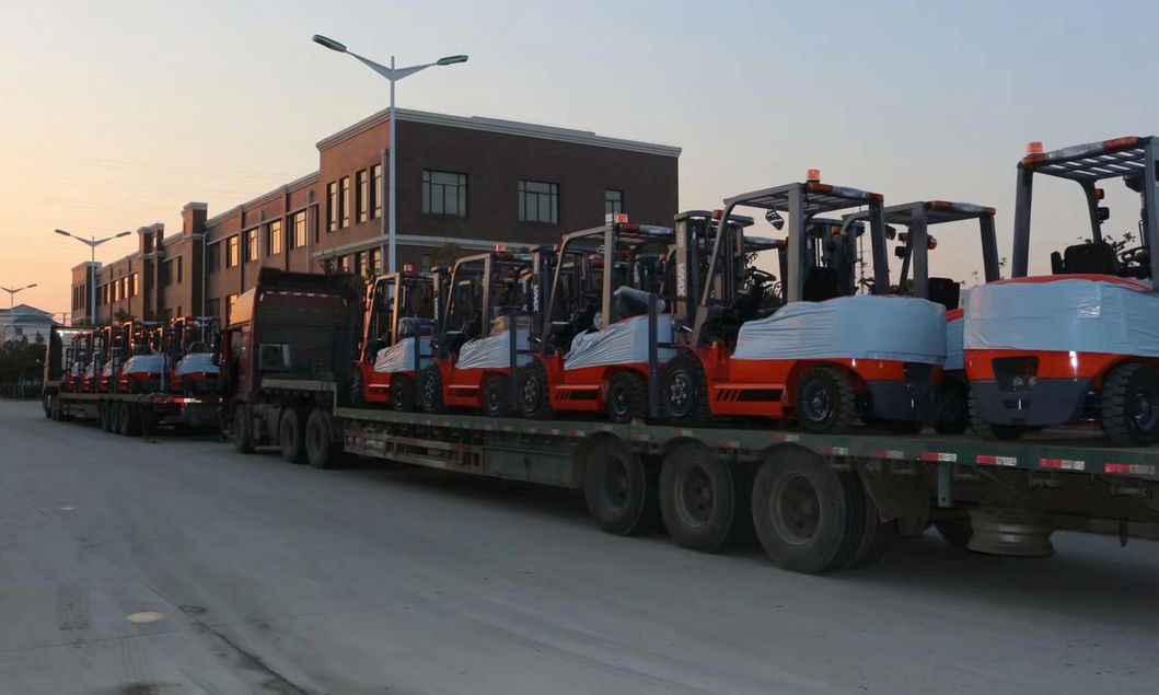 Rough Terrain Forklift Cpcy30 with Side Shift 2 Mast 3m Cross Forklift