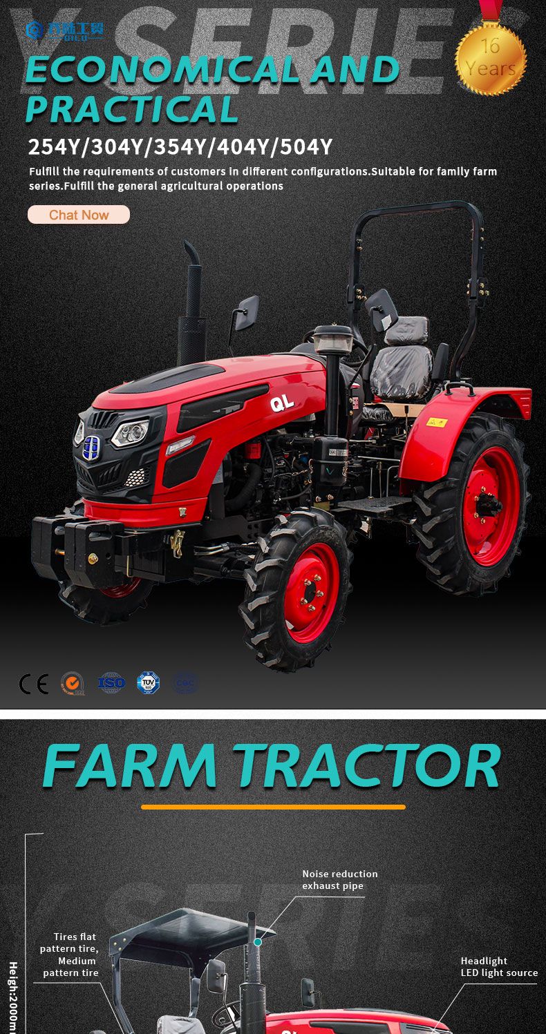 Farm Tractor 25HP Small Tractors Agriculture Tractor 4WD Tractor