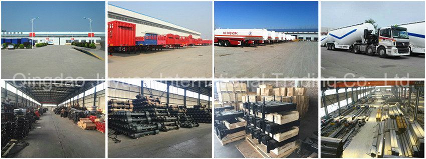 2 Axle 30 Tons Low Loader Semi Trailer Excavator Carrier Semi Trailer