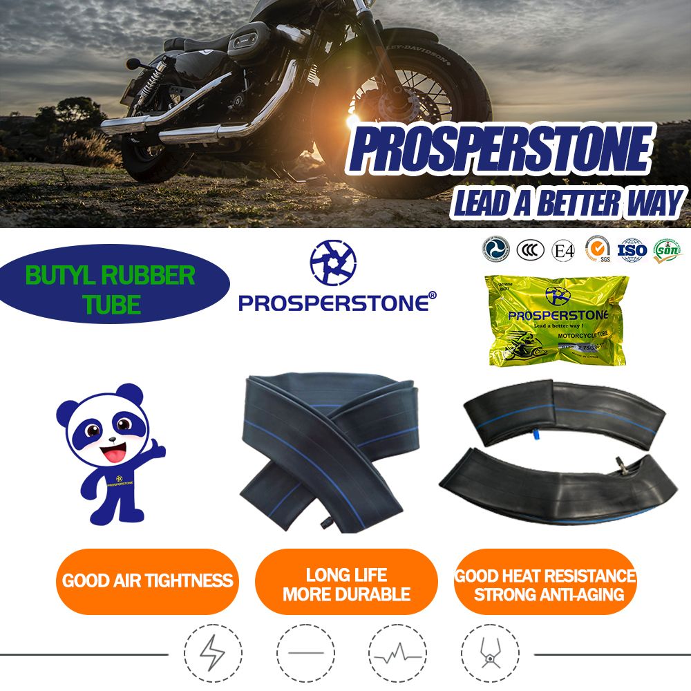 Taiwan High Technology Quality Prosperstone Hot Selling Butyl Rubber 300-18 Motorcycle Tube with Nice Elasticity and Toughness, Economical and Cost-Effective