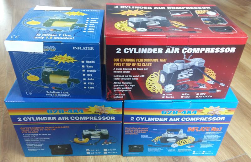 Tolhit 12V Tire Inflator Pump Portable Mini Car Air Compressor