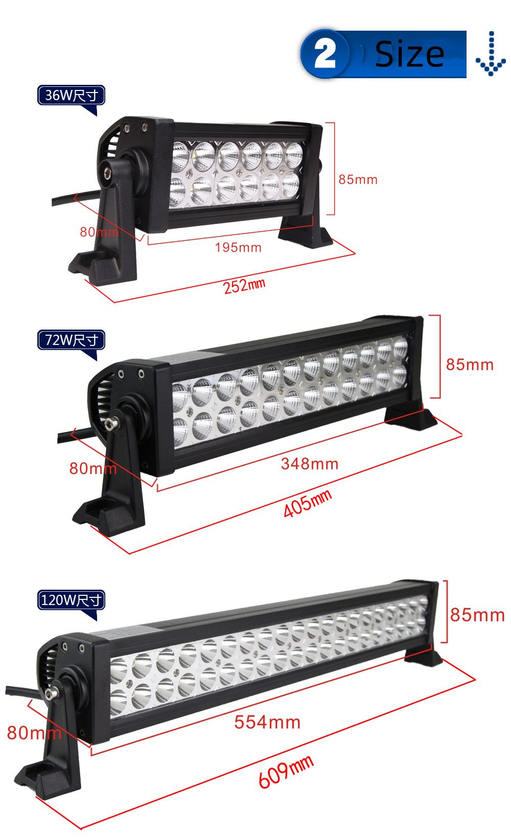 52 Inch LED Light Bar Factory Amber Lightbar