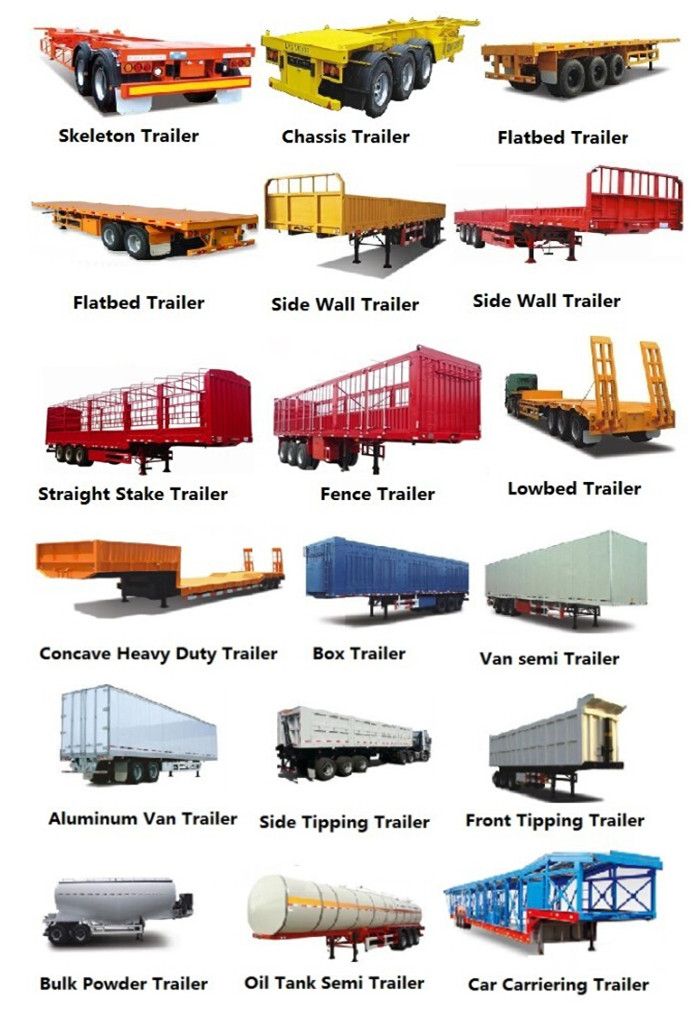 20FT/40FT Chassis for Used Skeleton Truck Trailer/Skeleton Semi Trailer