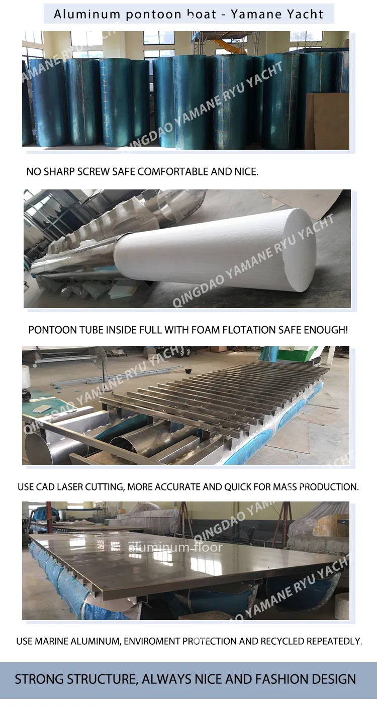 36FT Aluminum Floating Platform with Pontoon Tubes CE Approve