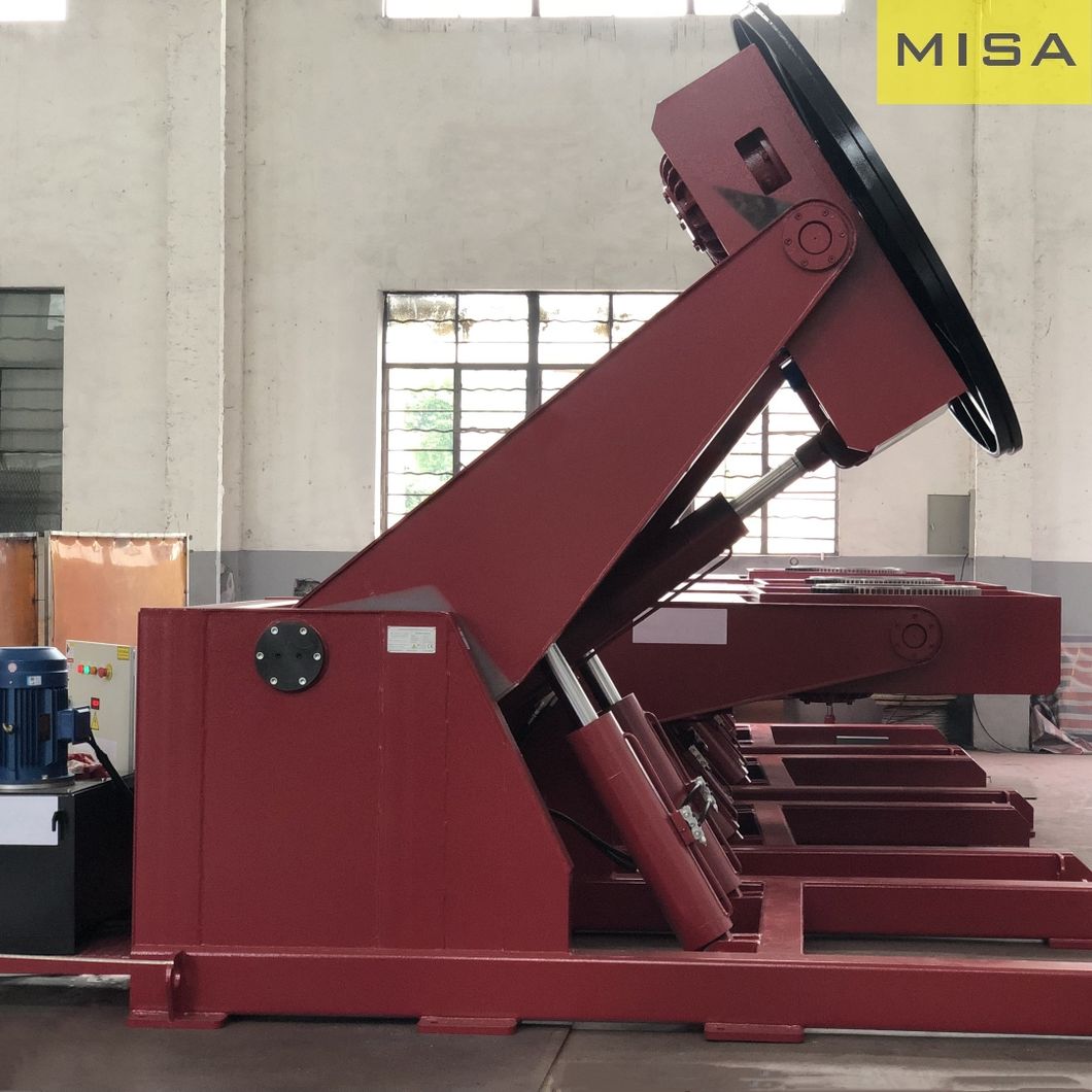 Pipe Flange Welding Positioner Hydraulic Lifting Turning Table