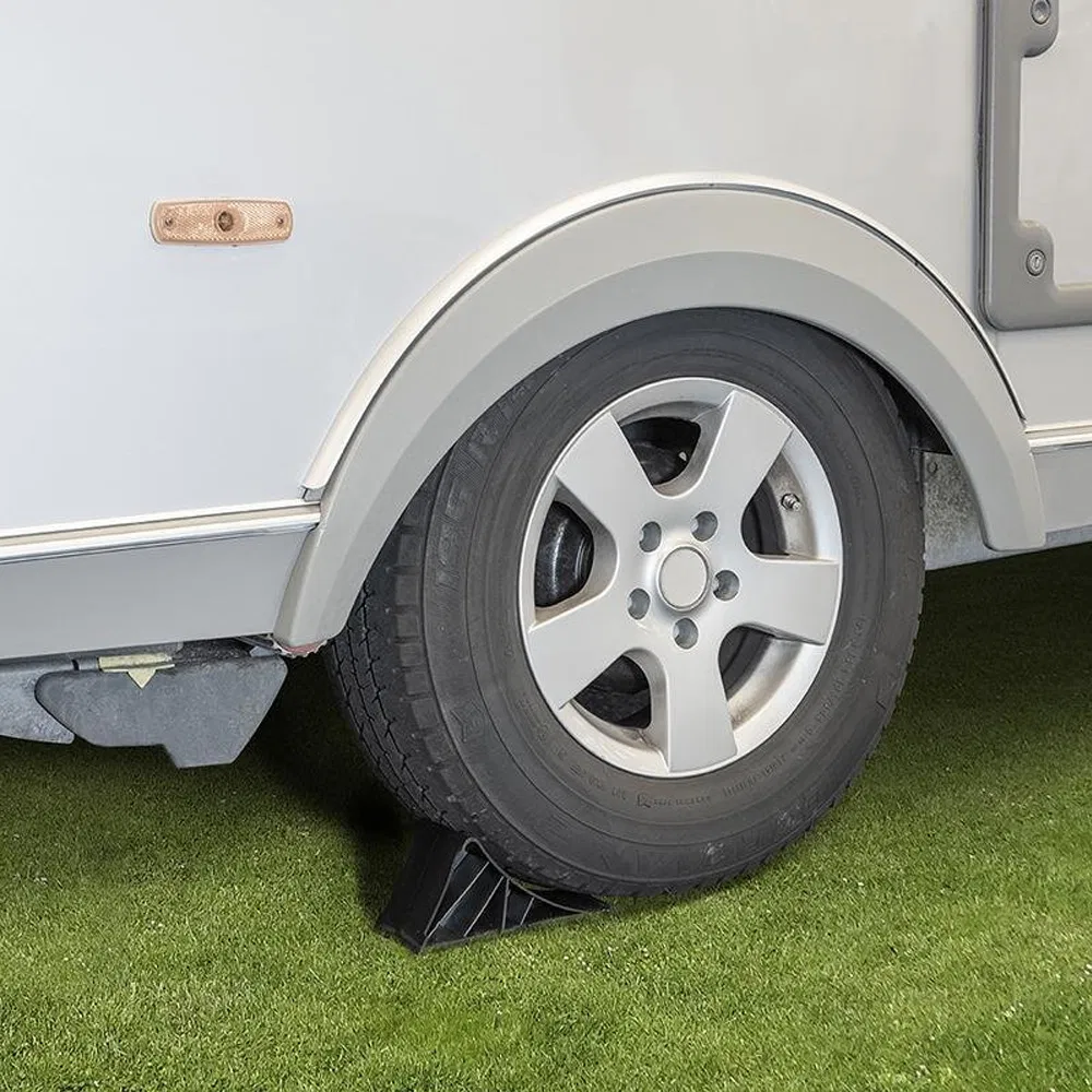 Plastic Black Wheel Chock Without Rope
