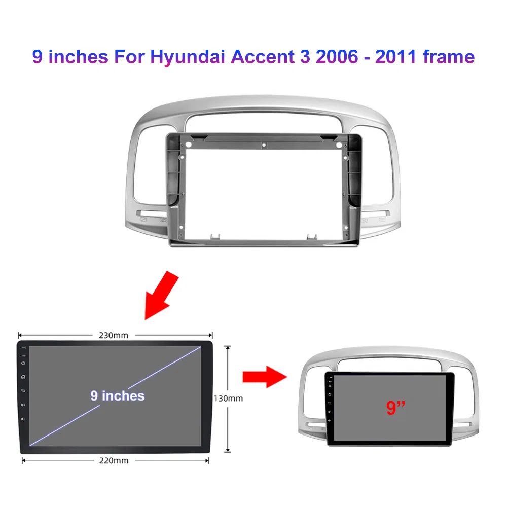 Jmance 9 Inch Multimedia Car GPS Navigation 4G RAM 64G ROM 8-Core Car DVD Player for Hyundai Accent 3 2006 - 2011