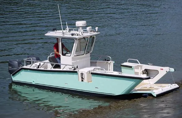 Kinocean Large Aluminum Luxury Jet/Landing Craft Fishing Boat 23FT for Sale