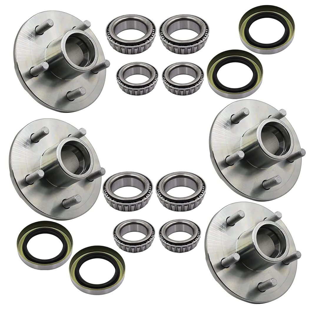 44649/68149 5 Bolt Lug LAFORMO 4 Sets 3500lbs Boat Trailer Hub with Bearing Kit Trailer Wheel Hub
