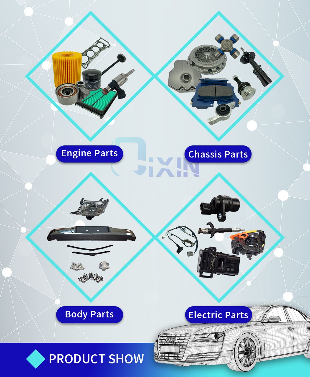Auto Accessories Parts Timing Kit Timing Set Timing Chain 13506-0t080 13549-0t020 13559-37020 13507-28010 for 6zr/8zr Fae