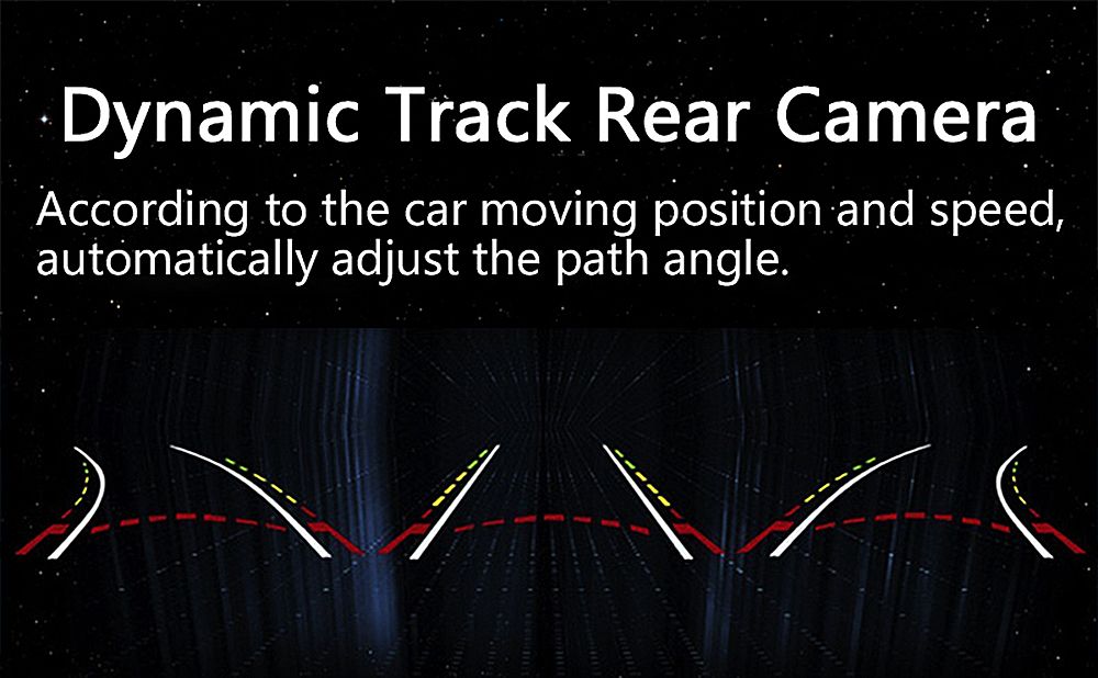 Car Intelligent Dynamic Trajectory Moving Guide Parking Line Car Rear View Camera