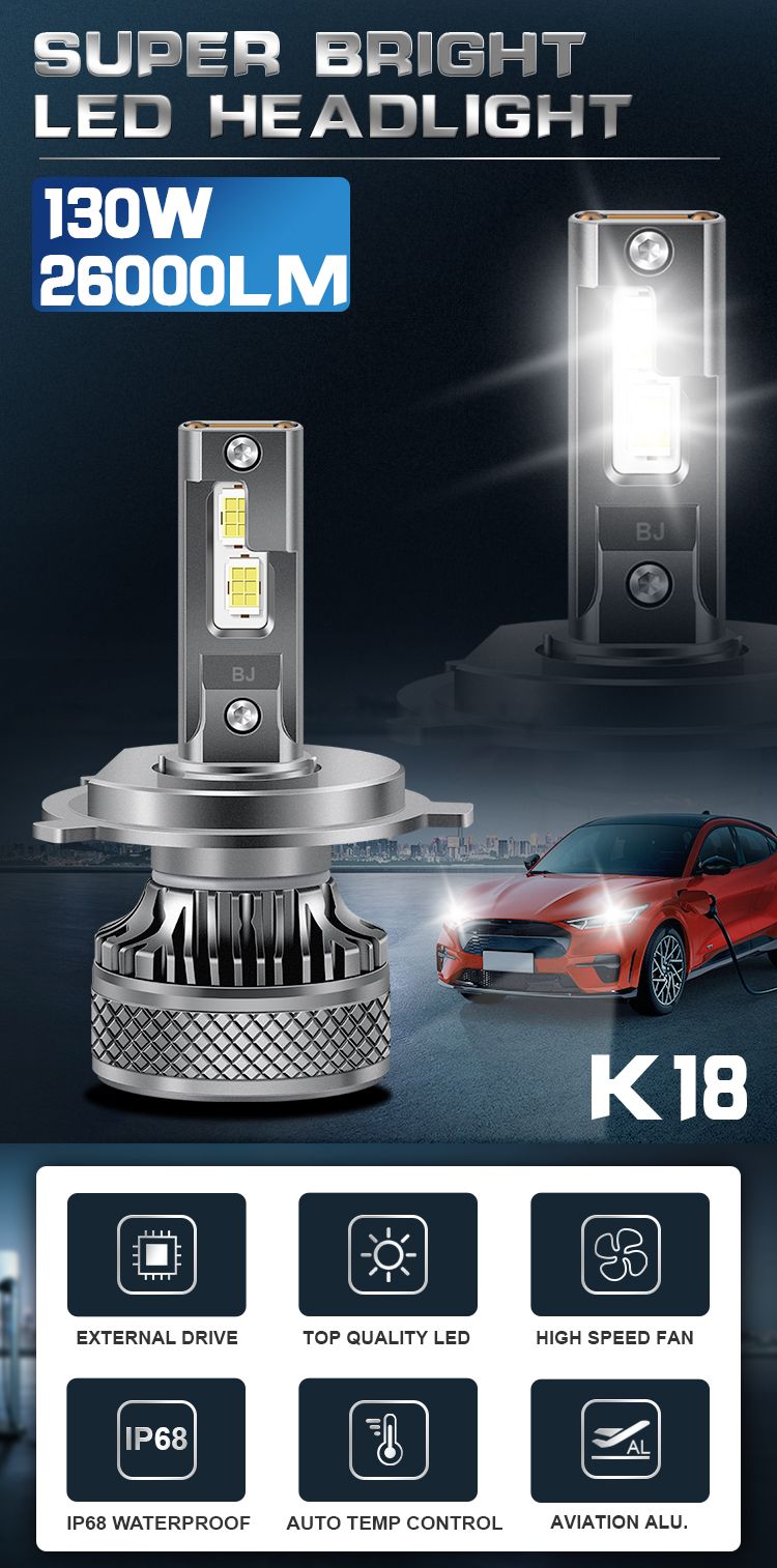 Car Accessories Auto Lighting Systems LED Headlight LED Car Light