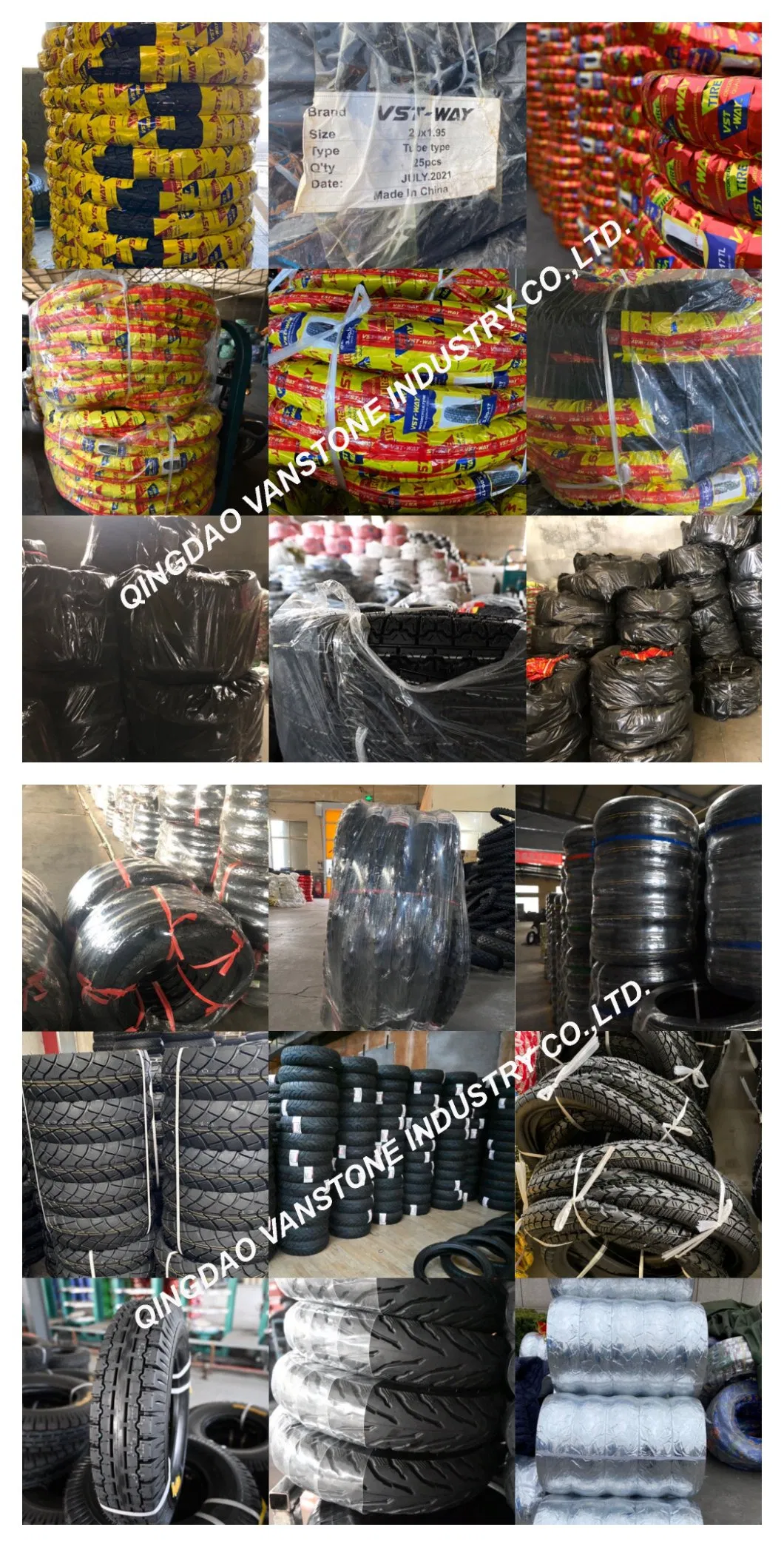 Vanstone Tire Durable Motorcycle Tyre Kenda Quality 2.75-17 Tubeless Tyre Morocco Tubeless Tyre